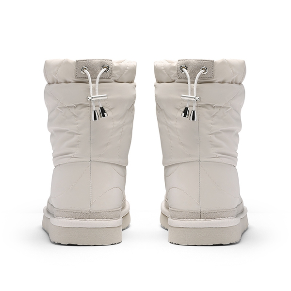 Faux Fur Lined Snow Boots - OFF-WHITE - 3